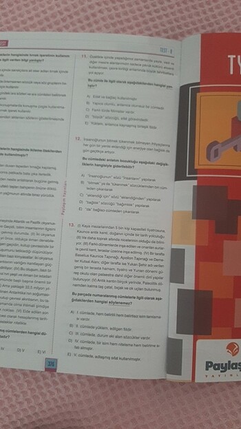 Tyt Türkçe Soru Bankası - Görsel 2