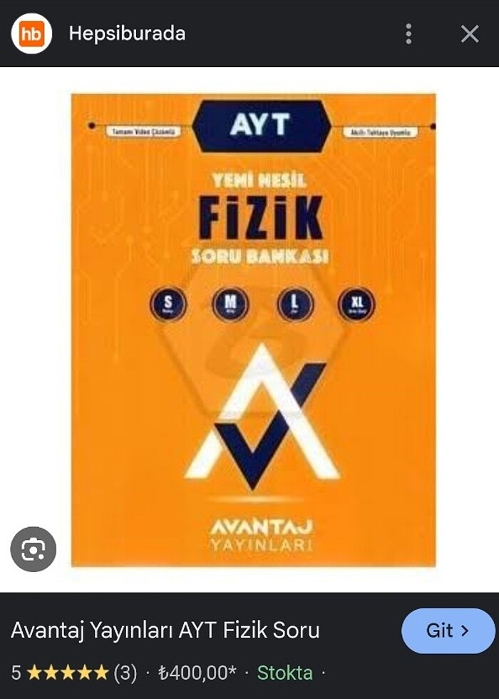 Ayt Fizik Soru Bankası Avantaj  - Görsel 4