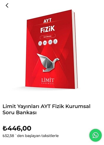 Ayt Fizik Limit Yayınları - Görsel 4