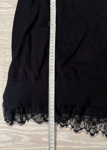 Siyah V Yaka Uzun Kollu Hamile Tunik - Görsel 3