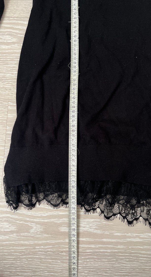 Siyah V Yaka Uzun Kollu Hamile Tunik - Görsel 3