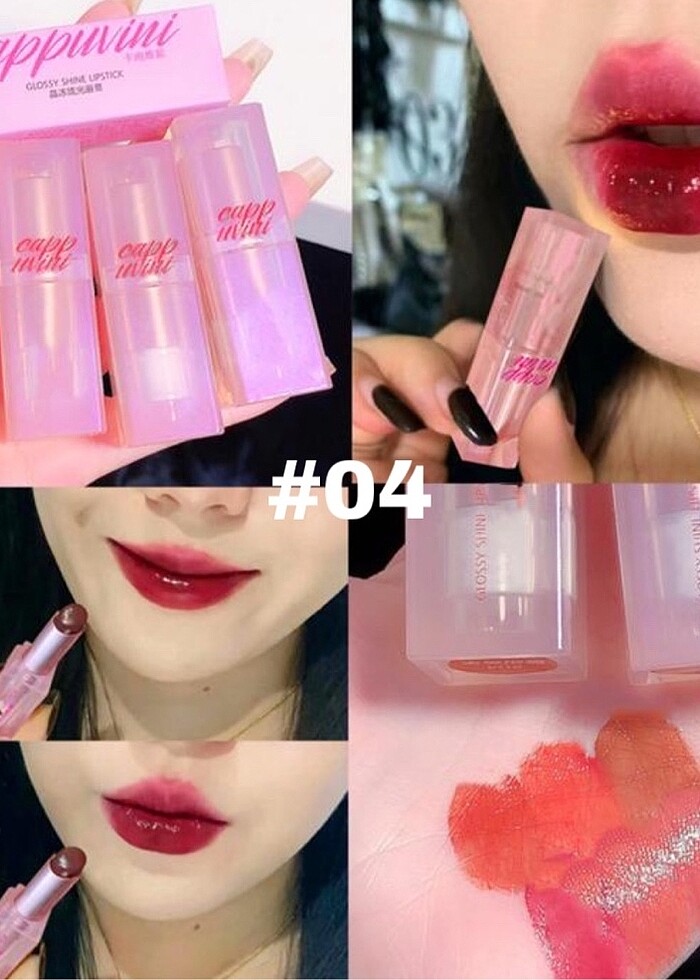 Cappuvini Glossy Lipstick - Görsel 4