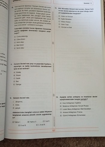 KPSS Genel Yetenek Genel Kültür 7 Deneme Kitabı - Görsel 5