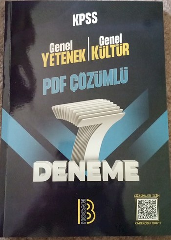 KPSS Genel Yetenek Genel Kültür 7 Deneme Kitabı