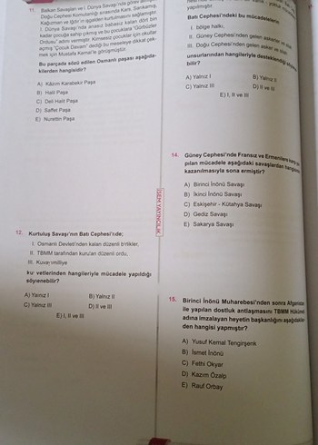 KPSS Asina Tarih Soru Bankası 2022 - Görsel 10