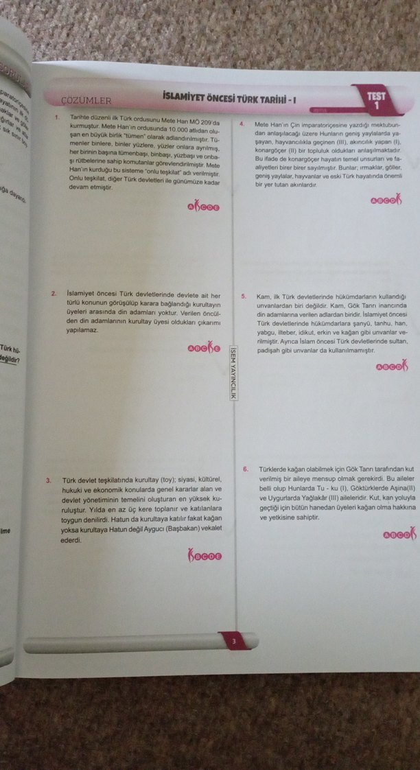 KPSS Asina Tarih Soru Bankası 2022 - Görsel 5