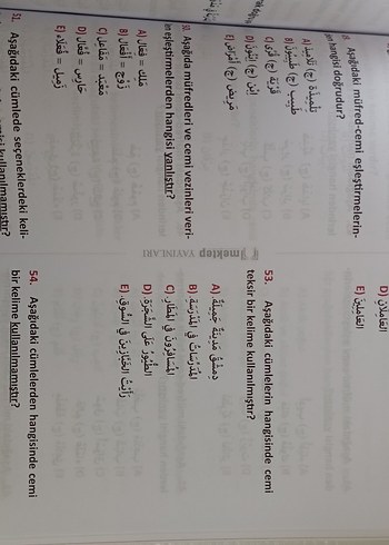 Konu Başlıklı Arapça Soru Bankası - Görsel 7