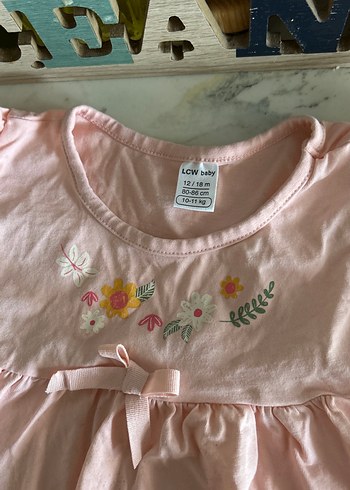 LC Waikiki Kız Çocuk Pembe Nakışlı Kolsuz Elbise