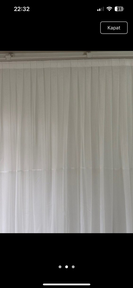 Beyaz Tül Perde - Görsel 2