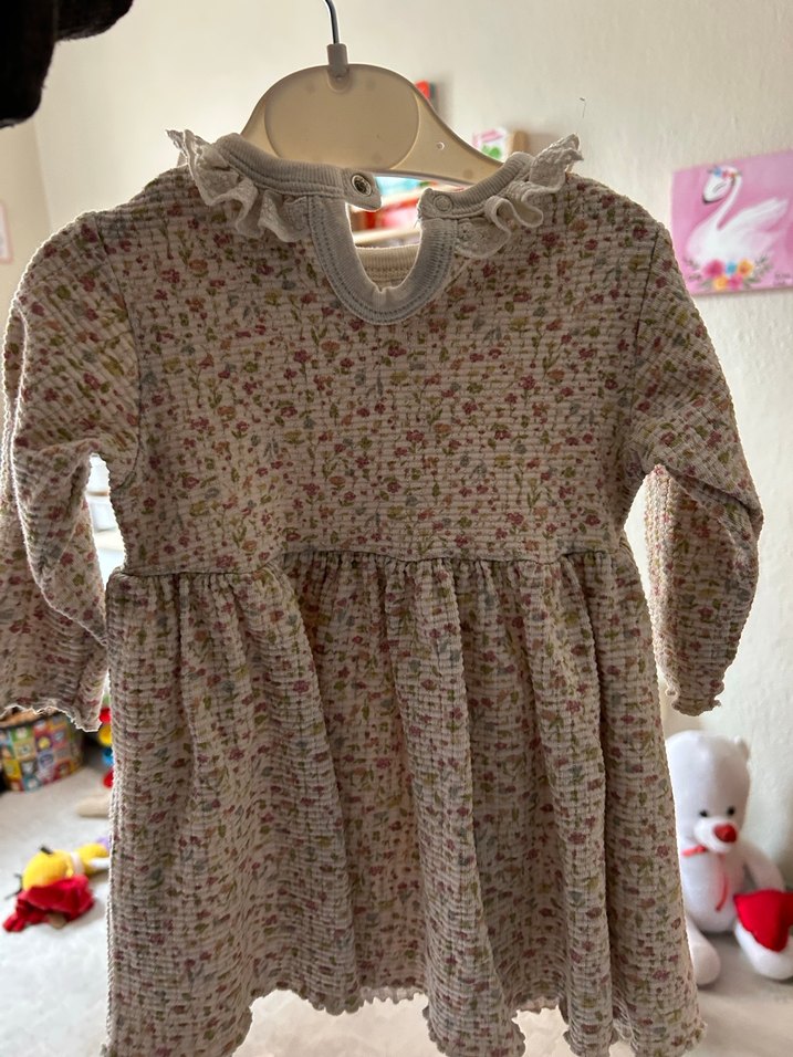 Kız Çocuk Fırfırlı Elbise - Görsel 2