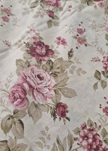 English Home Bej Vintage Çiçek Desenli yastık kılıfı