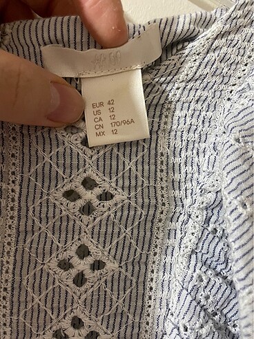 m Beden mavi Renk H&M vintage gömlek