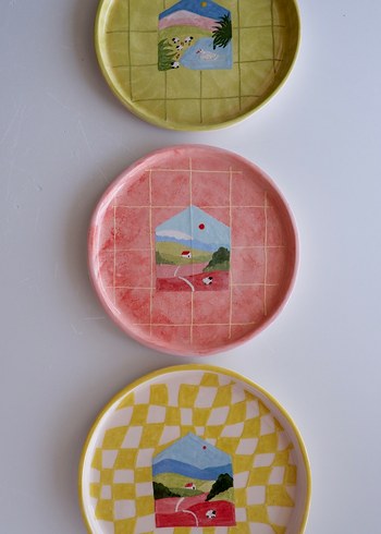 Pastel Renkli Çocuk Tabakları