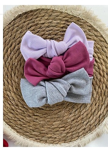 3 lü kız çocuk bandana set 1-5 yaş mevcut 