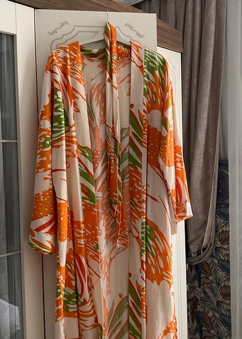Bohem Çok Renkli Uzun Kimono