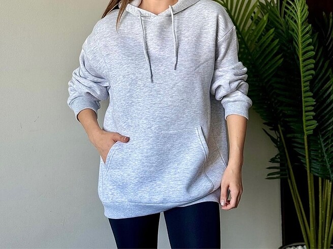 Oversize Kanguru Cep sweatshirt