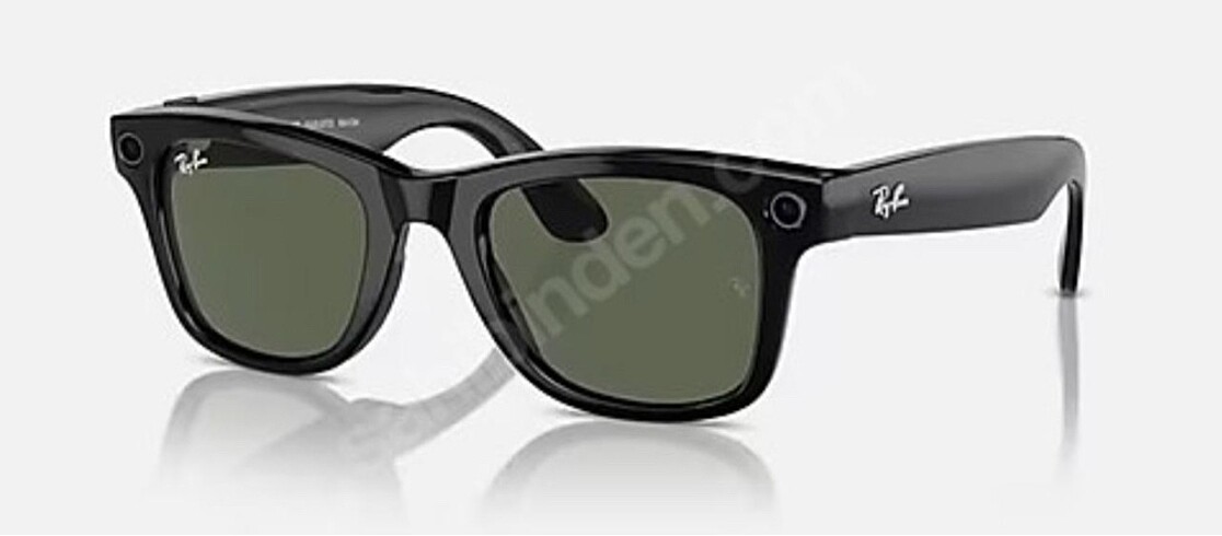 Ray Ban RAY-BAN | META WAYFARER / Shiny Black - G-15 Green