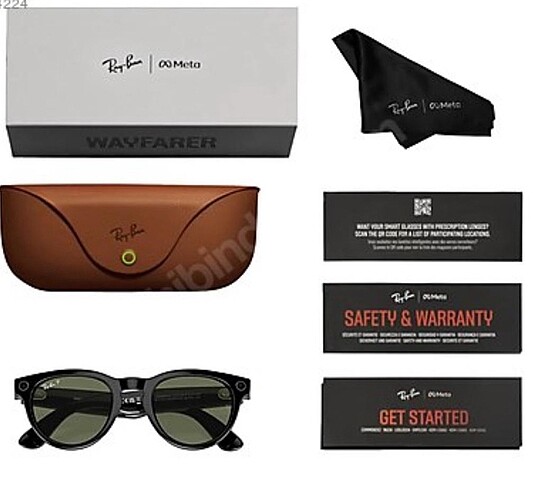 RAY-BAN | META WAYFARER / Shiny Black - G-15 Green