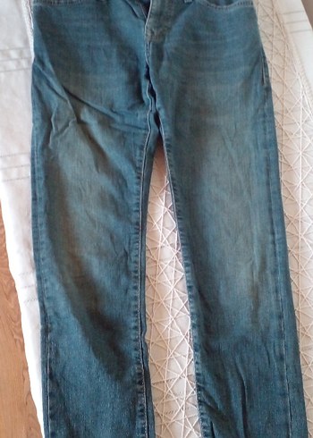 Gri Mavi Erkek Çocuk Denim Pantolon