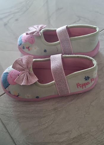 Kız Çocuk Pembe Fiyonklu Sıcak Ev Terliği - Görsel 5