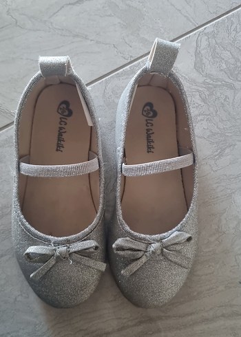 Kız Çocuk Gri Tokalı Babet Ayakkabı - Görsel 5