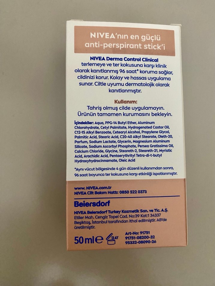 Nivea Derma Control Kadın Deodorant 50 ml - Görsel 4