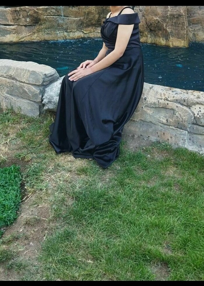 Saten elbise  - Görsel 2