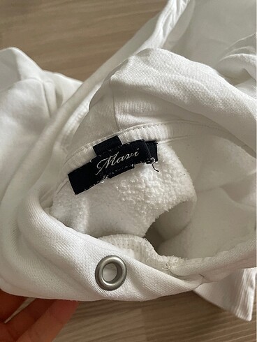 xs Beden beyaz Renk Mavi sweat