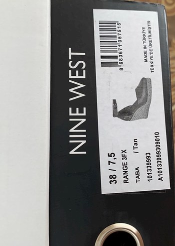 nine west taba Kadin Dolgu Topuk Sandalet - Görsel 16