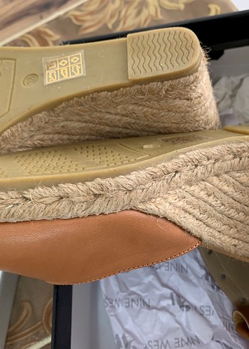 nine west taba Kadin Dolgu Topuk Sandalet - Görsel 15