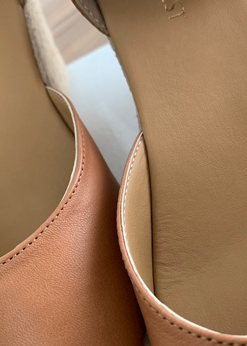 nine west taba Kadin Dolgu Topuk Sandalet - Görsel 9