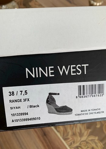 nine west siyah dolgu topuk - Görsel 15