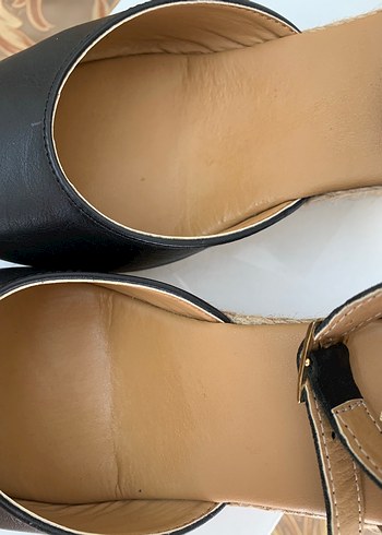 nine west siyah dolgu topuk - Görsel 6