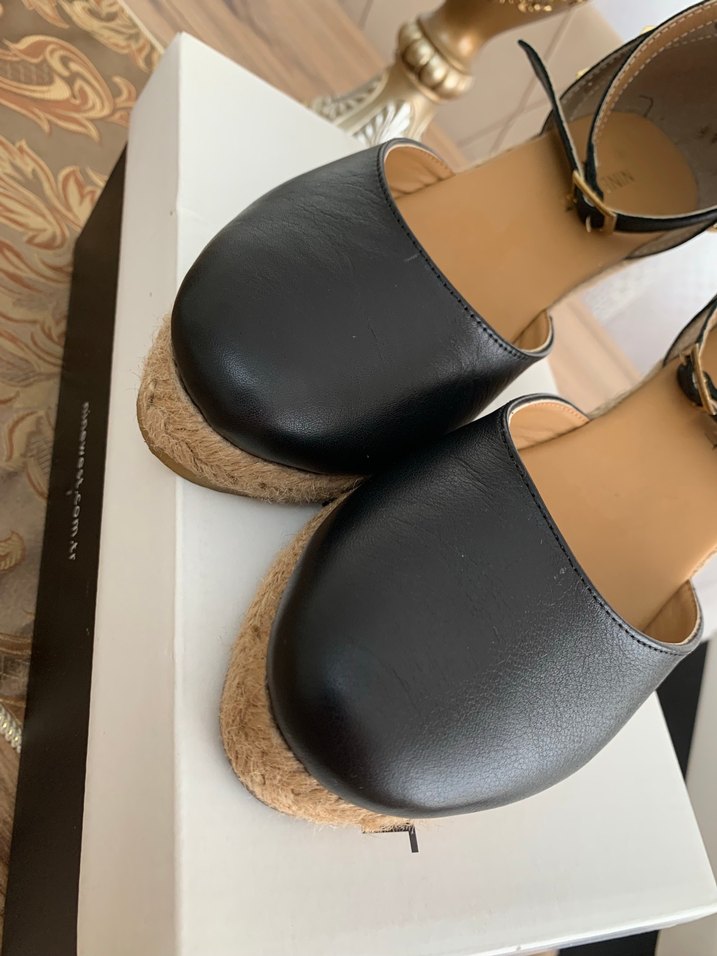 nine west siyah dolgu topuk - Görsel 2