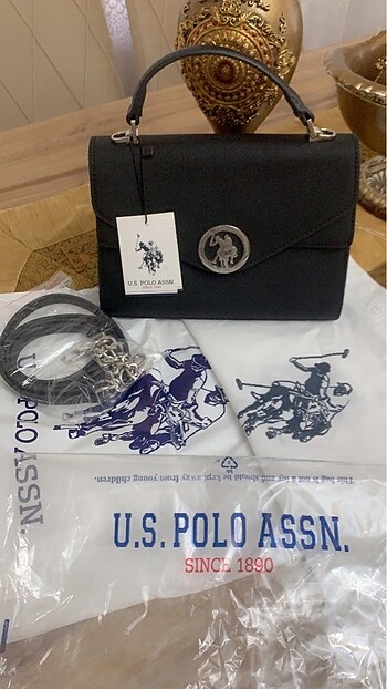 U.S. Polo Assn. Sıyah Kadın Postacı Çantası Us23709