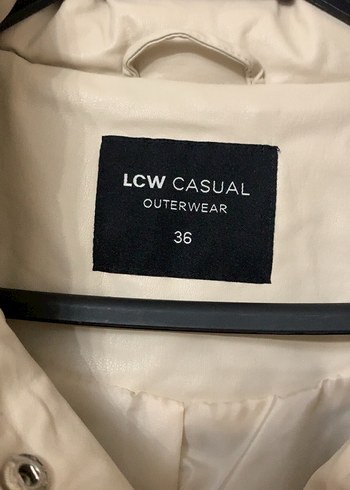 LC Waikiki Bej Dik Yakalı Kadın Mont - Görsel 10