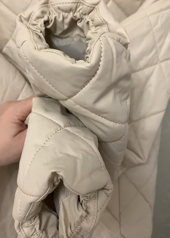 LC Waikiki Bej Dik Yakalı Kadın Mont - Görsel 15