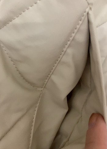 LC Waikiki Bej Dik Yakalı Kadın Mont - Görsel 11