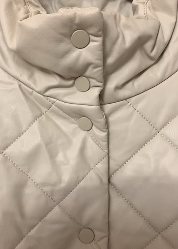 LC Waikiki Bej Dik Yakalı Kadın Mont - Görsel 7