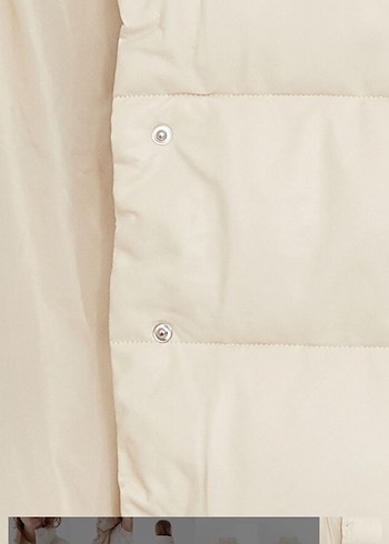 LC Waikiki Bej Dik Yakalı Kadın Mont - Görsel 3