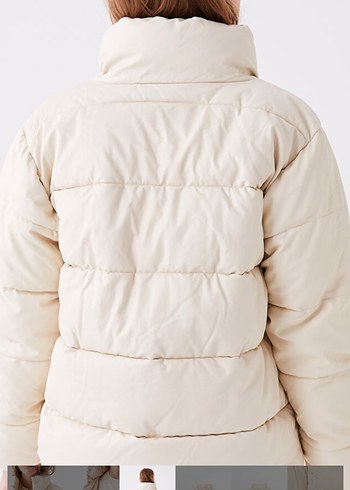 LC Waikiki Bej Dik Yakalı Kadın Mont - Görsel 6