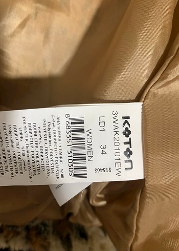 Leopar Desenli Peluş Kapüşonlu Ceket - Görsel 15