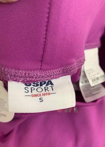 USP ASSN Mor Yüksek Bel Spor Tayt Kadın - Görsel 8