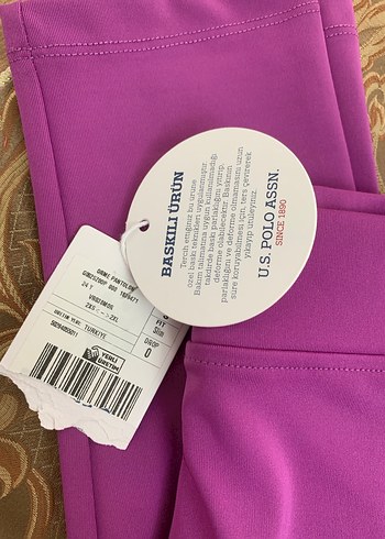 USP ASSN Mor Yüksek Bel Spor Tayt Kadın - Görsel 6