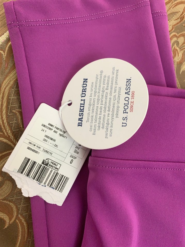 USP ASSN Mor Yüksek Bel Spor Tayt Kadın - Görsel 5
