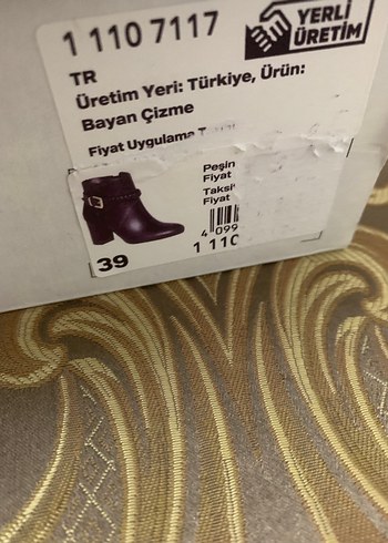 CATWALK Siyah Deri Tokalı Topuklu Kadın Bot - Görsel 3