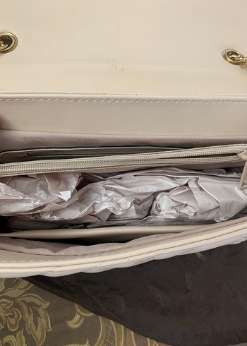 Pierre Cardin Zincir Detaylı bej Kadın Çanta - Görsel 12