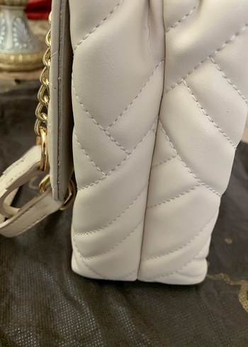 Pierre Cardin Zincir Detaylı bej Kadın Çanta - Görsel 8