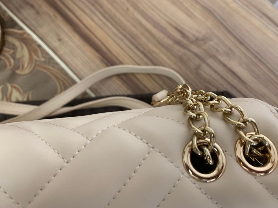 Pierre Cardin Zincir Detaylı bej Kadın Çanta - Görsel 3