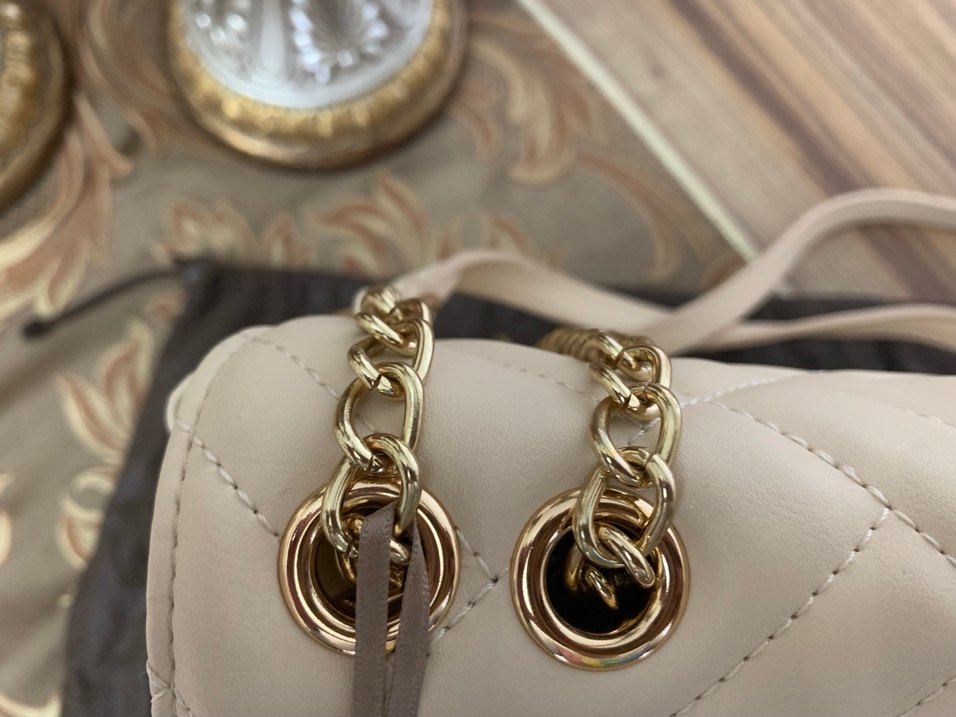 Pierre Cardin Zincir Detaylı bej Kadın Çanta - Görsel 4